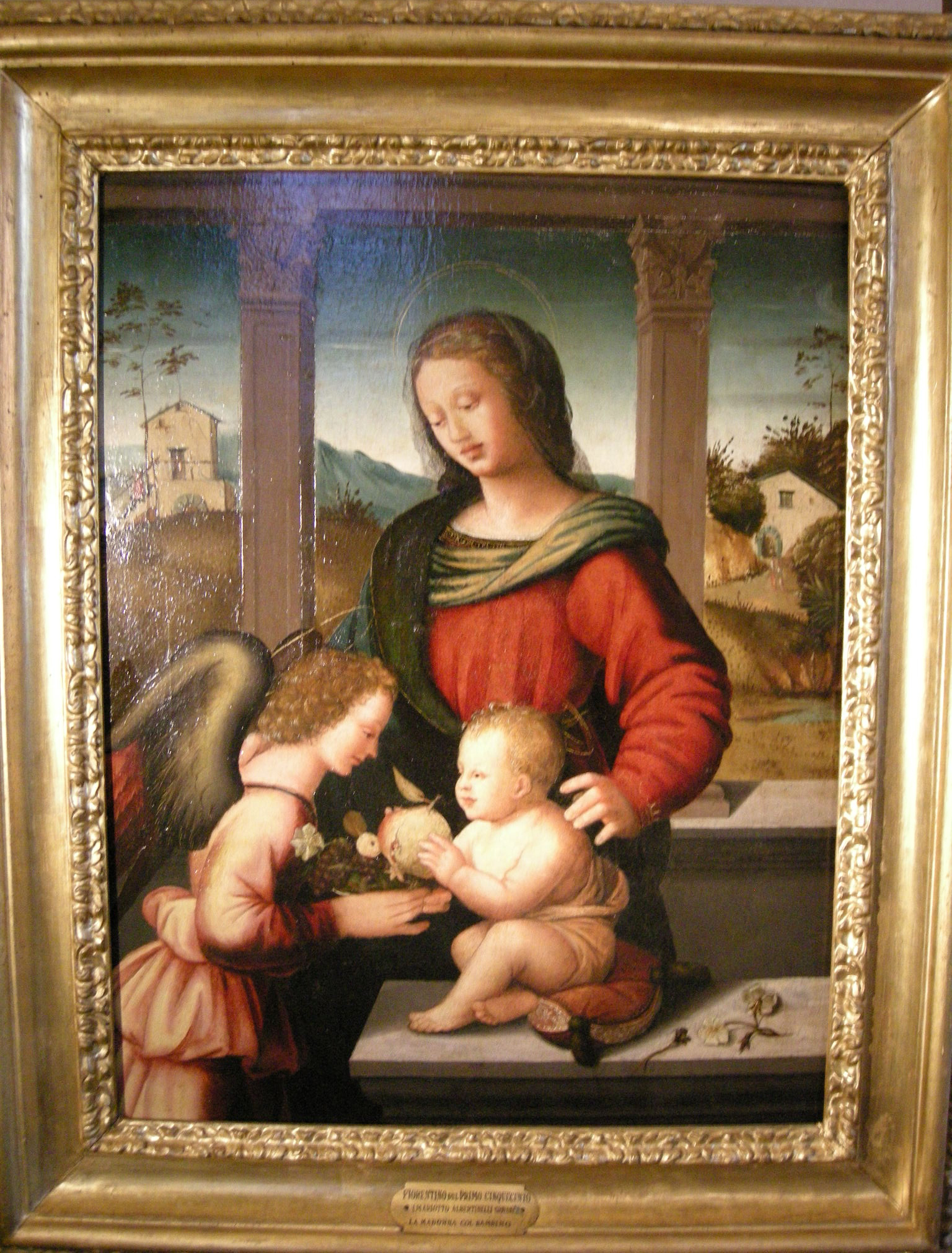 Bottega_di_mariotto_albertinelli,_madonna_col_bambino_e_angelo